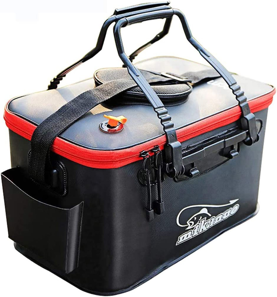 Fishing Bucket,Foldable Fish Bucket, Multi-Functional EVA Fishing Bag for Outdoo