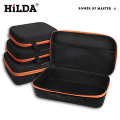 HILDA Hard Shell Tool Bag Case Portable Waterproof Organizer 13x9x3.5in
