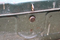 VINTAGE GREEN METAL FISHING TACKAL BOX TOOL BOX LURES STORAGE CHEST