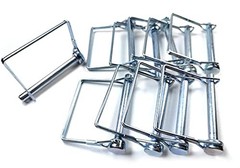 Wire Lock Pin, 3/8 Inch (9.21MM), 10 Pieces, Heavy Duty Safety Coupler Pin Sh…