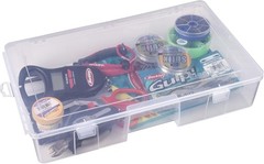 Compact 16.5” Double Deep Fishing Tackle Box with Zerust Anti-Corrosion Feature