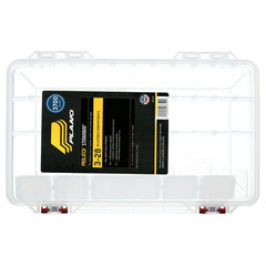 (2 pack) Plano ProLatch Stowaway Large Clear Organizer Tackle Box, Large, Clear