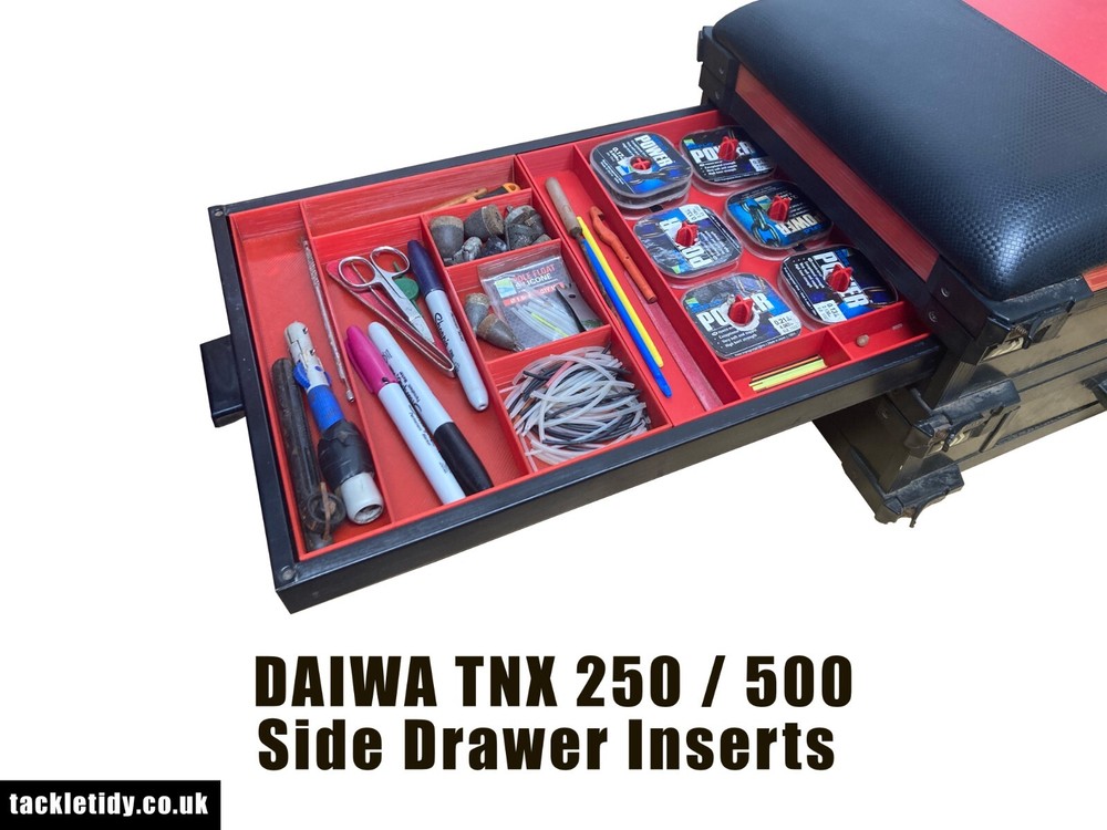 OFFICIAL Tackle Tidy Side Drawer Organiser Inserts for DAIWA TNX 250 / 500 box
