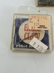 Vintage Old Pal Woodstream PF 1060 Tackle Box w/ Lures Eagle Claw Hooks Kmart