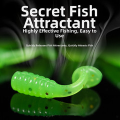 T-Tail Wobblers 50PCS 1.5cm Soft TPE Baits with Fish Attractant for Fishing