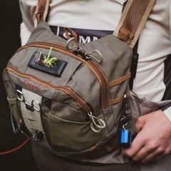 Fly Fishing Chest Pack with 2 Back Panel Options, Tackle Storage – for Trout