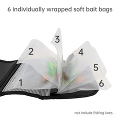 6 Pocket Fishing Tackle Binder Fly Fishing Leader Tippet Line Wallet Leader Case