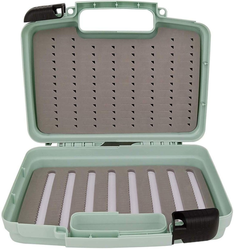 Aventik Streamer Fly Boxes Click Lock Large Streamer Flies Foam Storage Fishi…