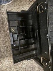Vintage Plano Phantom Pro Tackle Box Fishing Black Rare 4 Drawer Complete