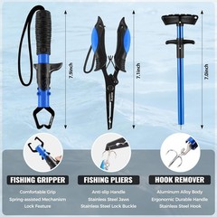 PLUSINNO Fishing Backpack with Floating Fishing Net, Tackle Boxes, Waterproof…