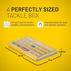 EDGE Terminal Tackle Utility Box – Lockable, Watertight, Durable Plastic Storage