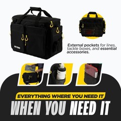 Beyond Fishing Hauler Tackle Bags – Water Resistant With Hard Molded Bottom –