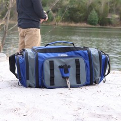 Osage River Elite Tackle Bag, Ripstop Large Soft Sided Bag w/ Tackle Boxes, Ash