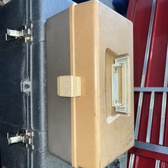 Vintage Plano 5000 Two Tier Tan and Brown Tray Tackle Box