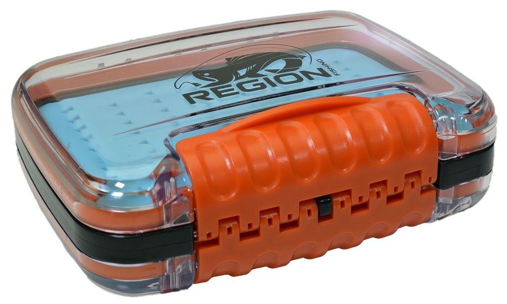Fly Fishing Fly Box, Silicone insert, Double Sided, Waterproof with 12 Flies