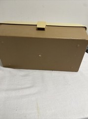 VTG Tan Plano 5000 Fishing Tackle Box Full of Lures Bobbers Hooks