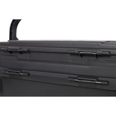 Dual layer Fishing Tackle BoxTackle w/2 Rod Holder 2 Cup Holder 1 Carring Strap