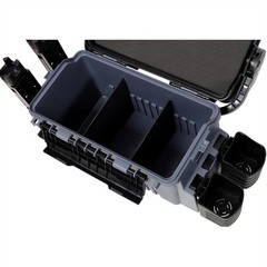Tackle Box 11L 2 Layer Fishing Tackle Storage Boxes w/ Rod Holder & Cup Holder