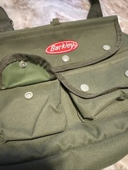 Berkley Fishing Tackle Bag Shoulder Carry Utility Gear Bag Green Multi Pocket