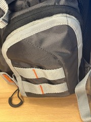 Okeechobee Fats Fishing Backpack Tackle Storage Bag Gray Black Multi Pocket