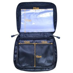 Fishing Soft Lure Storage Bag with 10 Single Detachable Washable Shrimp Grey