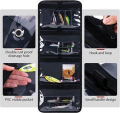 Luxury Fishing Tackle Bag Roll-Up with Drain Holes & Built-in Measuring Scale