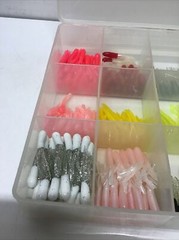 Plano Molding Co. Fishing Tackle Tray 7.25”x11” With Plastic Swim Baits #2
