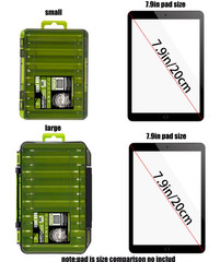 Large/Small Multi-Color Waterproof Double Sided Fishing Lure Box