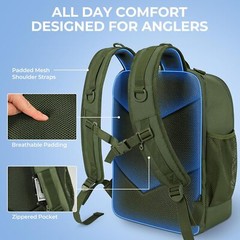 KastKing Karryall Fishing Tackle Bag With Boxes Daily Backpack Water-resistant