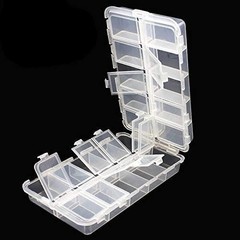 20 Compartments Tackle Boxes, Tackle Utility Boxes, Plastic Box Storage Organ…