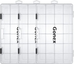 Fishing Tackle Boxes, 3600 3700 Tackle Trays with Adjustable Dividers, Clear …