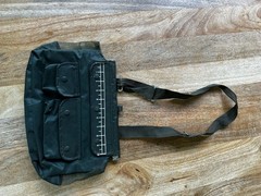 Vintage Olive Green Fishing Tackle Shoulder Bag
