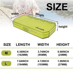 Deep Streamer Fly Box with Clear Lid Large Capacity Fly Fishing Storage Case …