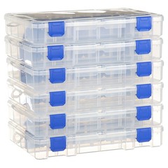 Flambeau Outdoors, 4007 Tuff Trainer, 24 Compartments, 6 Pack, Clear, 11 inches