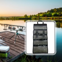 Fishing Lure Bag PVC Cover Waterproof Five Compartments Tear Resistant Trolling