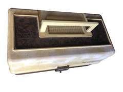 Vintage Old Pal Woodstream 3400 Famous Fish Series Fishing Tackle Box 3 Tray