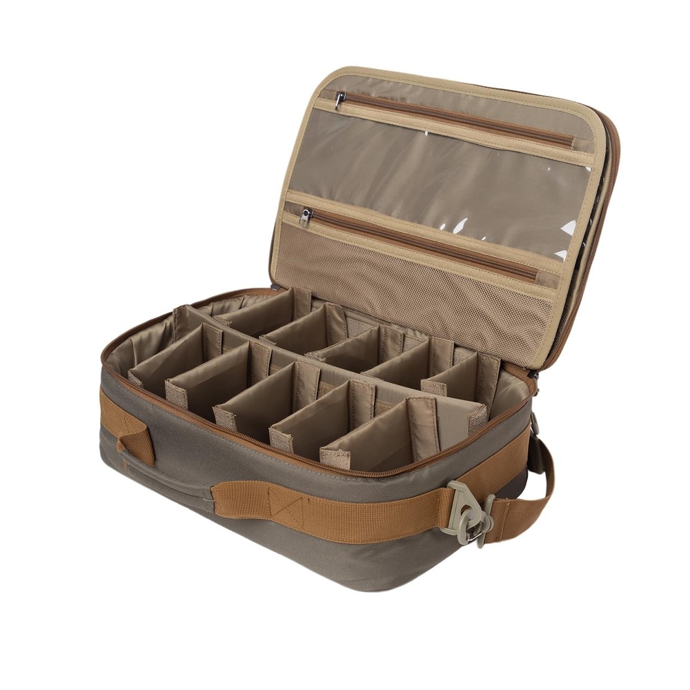 Ussuris Fly Fishing Reel Case with Mesh Pocket Customize Storage Fishing Reel…