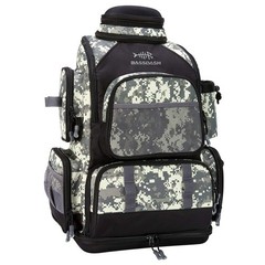 Water-Resistant BASSDASH Tactical Tackle Backpack, Rod Holder & Rain Cover