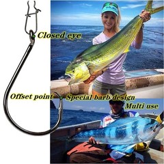 200Pcs/Box（Size:10/0… to…1/0 Strong Octopus Fishing Hooks, Forged Ste
