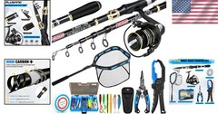 Fishing Essentials Kit: Rod, Reel, Lures & Pliers – Perfect for Any Fishing Trip
