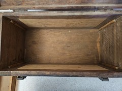 Vintage Tackle Box 17.5×9×8 Hand Made Wood