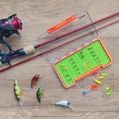 2 PCS Clear Waterproof Fly Fishing Box Super Slim Hook Storage Case 7.36×4.02