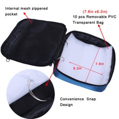 Soft Bait Binder Bag Fishing Lure Storage Wallet Tackle Box for Worms and Jigs