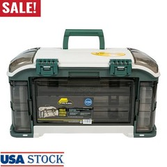Fishing Storage Box W/ Handle Angled Tackle 11.5OZ Large Organizer Durable New