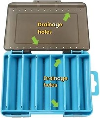 KastKing HyperSeal Waterproof Tackle Box, 3600 and 3700 Tackle Trays, Fishing