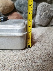 Vintage 1950s UMCO 131AS Aluminum Metal Fishing Tackle Box 2 Tier Tray No Rust