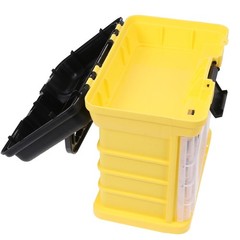 1Pcs Reusable Fishing Lure Storage Case Portable Yellow Tackle Box