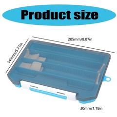 Fishing Lures Hooks Accessories Plastic Organizer Box Holder for Case Transparen
