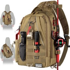 Waterproof Fishing Backpack with Adjustable Straps & Tackle Box – Ideal Gift
