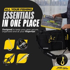 Beyond Fishing Hauler Tackle Bags – Water Resistant With Hard Molded Bottom – Pe